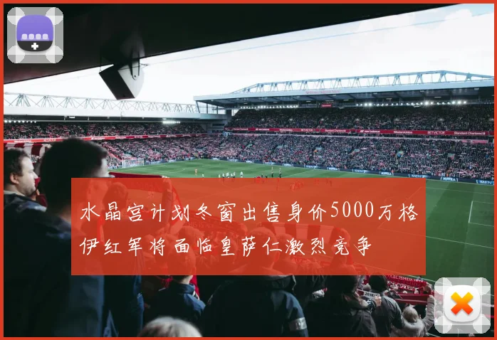 水晶宫计划冬窗出售身价5000万格伊红军将面临皇萨仁激烈竞争